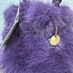 Luxurious Purple Faux Fur Women's Bag